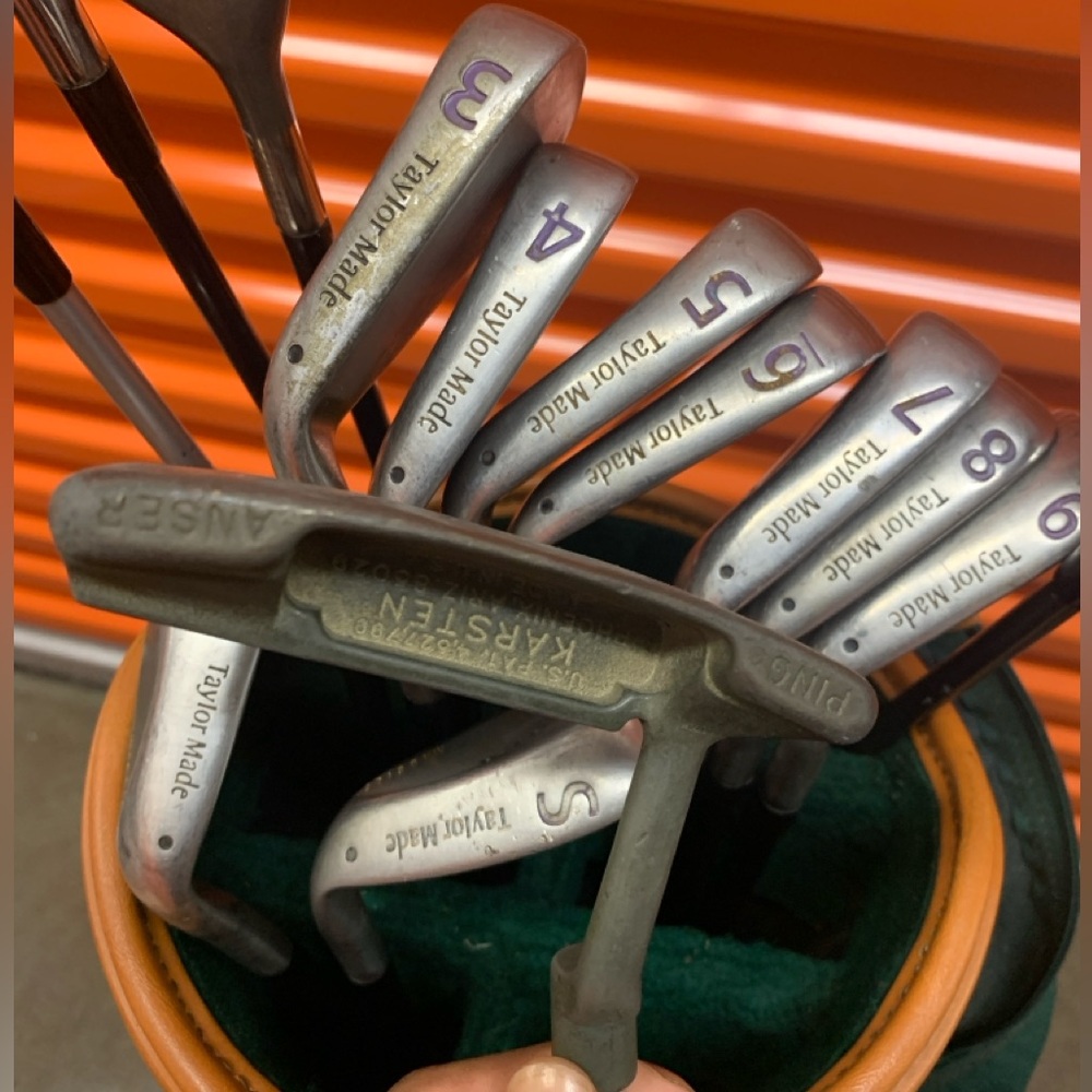 Taylor made golf clubs. Burner midsize iron set 3-pw.